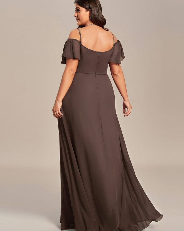 Saoirse | Cold-Shoulder Floor-Length Bridesmaid Dress