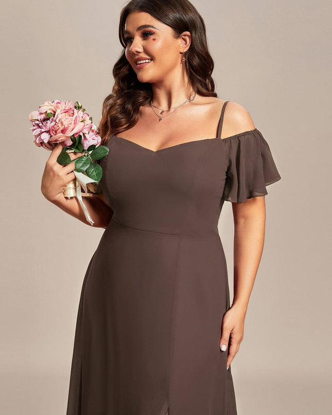 Saoirse | Cold-Shoulder Floor-Length Bridesmaid Dress