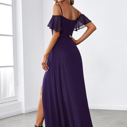 Saoirse | Cold-Shoulder Floor-Length Bridesmaid Dress