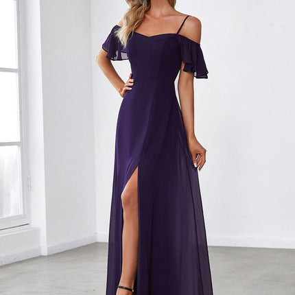 Saoirse | Cold-Shoulder Floor-Length Bridesmaid Dress