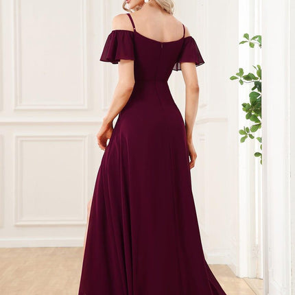Saoirse | Cold-Shoulder Floor-Length Bridesmaid Dress