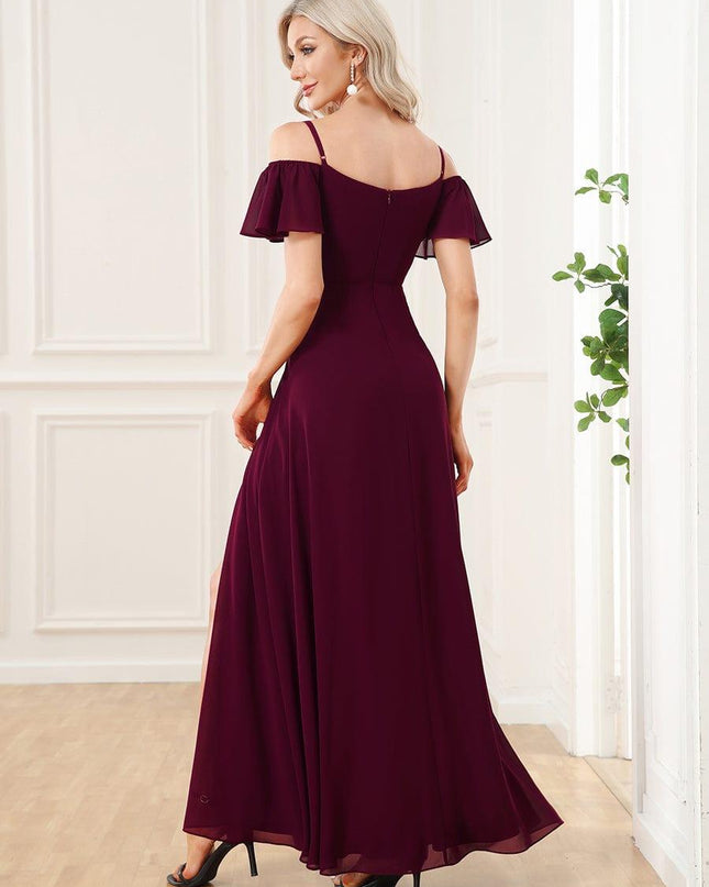 Saoirse | Cold-Shoulder Floor-Length Bridesmaid Dress