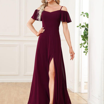 Saoirse | Cold-Shoulder Floor-Length Bridesmaid Dress