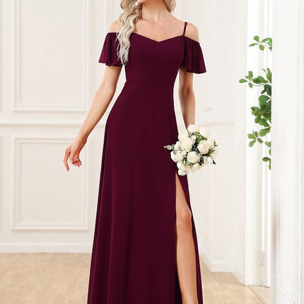Saoirse | Cold-Shoulder Floor-Length Bridesmaid Dress