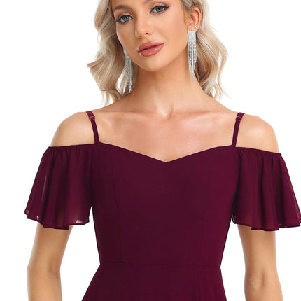Saoirse | Cold-Shoulder Floor-Length Bridesmaid Dress