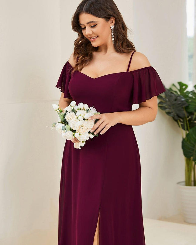 Saoirse | Cold-Shoulder Floor-Length Bridesmaid Dress
