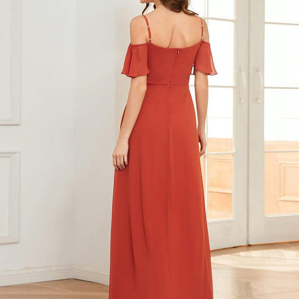 Saoirse | Cold-Shoulder Floor-Length Bridesmaid Dress
