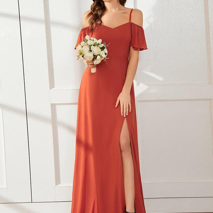 Saoirse | Cold-Shoulder Floor-Length Bridesmaid Dress