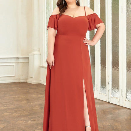 Saoirse | Cold-Shoulder Floor-Length Bridesmaid Dress