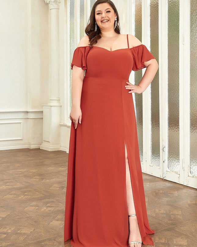 Saoirse | Cold-Shoulder Floor-Length Bridesmaid Dress