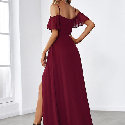 Saoirse | Cold-Shoulder Floor-Length Bridesmaid Dress