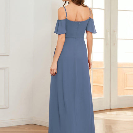 Saoirse | Cold-Shoulder Floor-Length Bridesmaid Dress