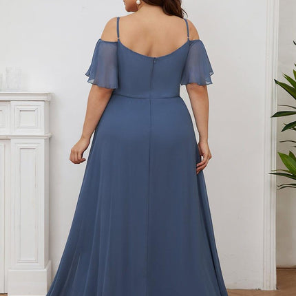 Saoirse | Cold-Shoulder Floor-Length Bridesmaid Dress