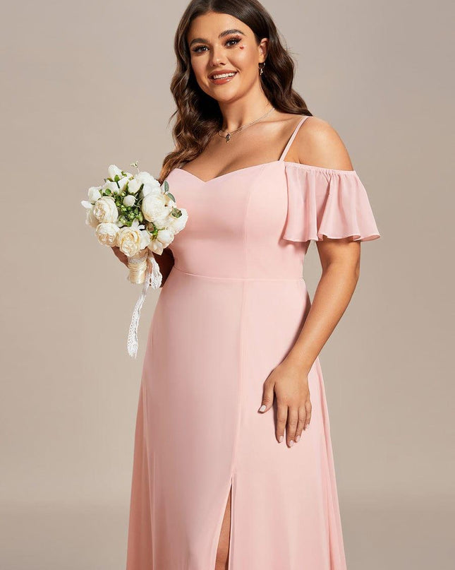 Saoirse | Cold-Shoulder Floor-Length Bridesmaid Dress