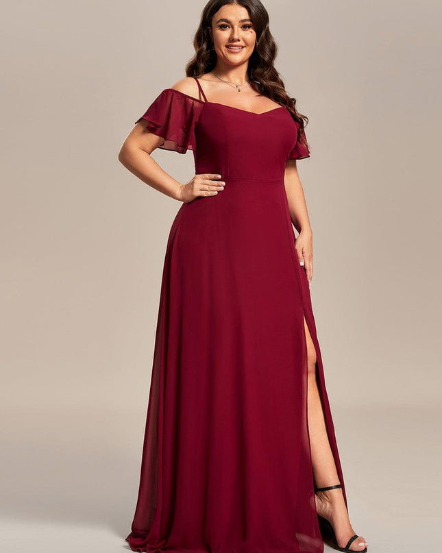 Saoirse | Cold-Shoulder Floor-Length Bridesmaid Dress