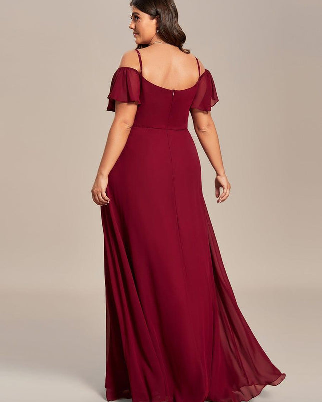 Saoirse | Cold-Shoulder Floor-Length Bridesmaid Dress