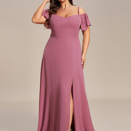 Saoirse | Cold-Shoulder Floor-Length Bridesmaid Dress