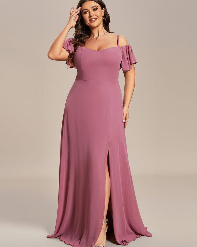 Saoirse | Cold-Shoulder Floor-Length Bridesmaid Dress