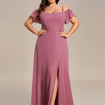 Saoirse | Cold-Shoulder Floor-Length Bridesmaid Dress