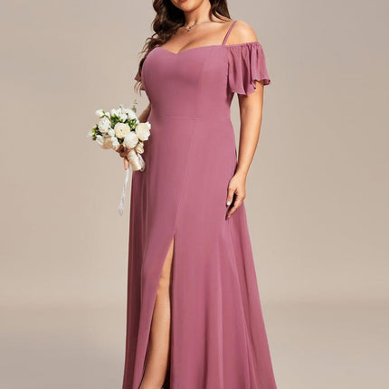 Saoirse | Cold-Shoulder Floor-Length Bridesmaid Dress
