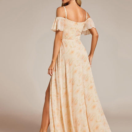 Saoirse | Cold-Shoulder Floor-Length Bridesmaid Dress
