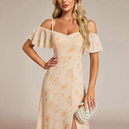 Saoirse | Cold-Shoulder Floor-Length Bridesmaid Dress