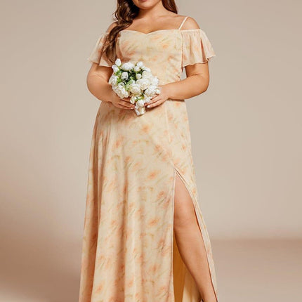 Saoirse | Cold-Shoulder Floor-Length Bridesmaid Dress