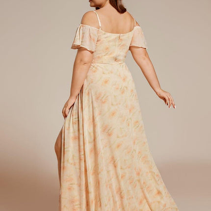 Saoirse | Cold-Shoulder Floor-Length Bridesmaid Dress