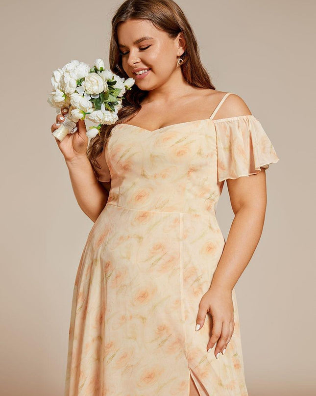 Saoirse | Cold-Shoulder Floor-Length Bridesmaid Dress