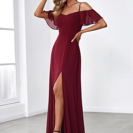 Saoirse | Cold-Shoulder Floor-Length Bridesmaid Dress