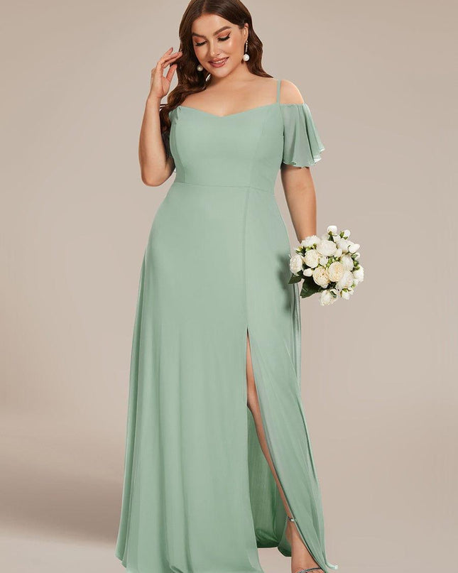 Saoirse | Cold-Shoulder Floor-Length Bridesmaid Dress