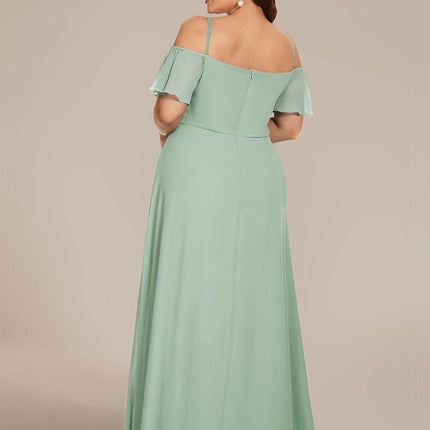 Saoirse | Cold-Shoulder Floor-Length Bridesmaid Dress