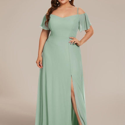 Saoirse | Cold-Shoulder Floor-Length Bridesmaid Dress