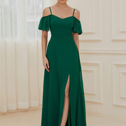 Saoirse | Cold-Shoulder Floor-Length Bridesmaid Dress