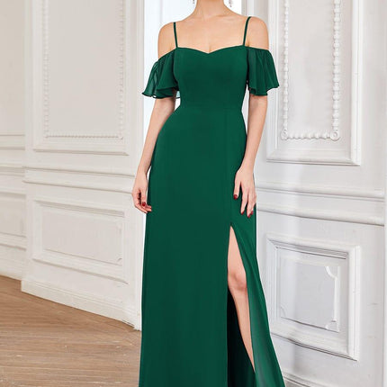 Saoirse | Cold-Shoulder Floor-Length Bridesmaid Dress