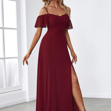 Saoirse | Cold-Shoulder Floor-Length Bridesmaid Dress