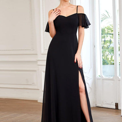 Saoirse | Cold-Shoulder Floor-Length Bridesmaid Dress