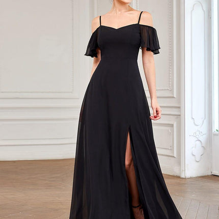Saoirse | Cold-Shoulder Floor-Length Bridesmaid Dress