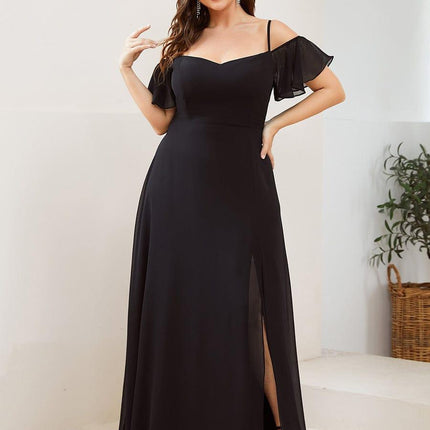 Saoirse | Cold-Shoulder Floor-Length Bridesmaid Dress