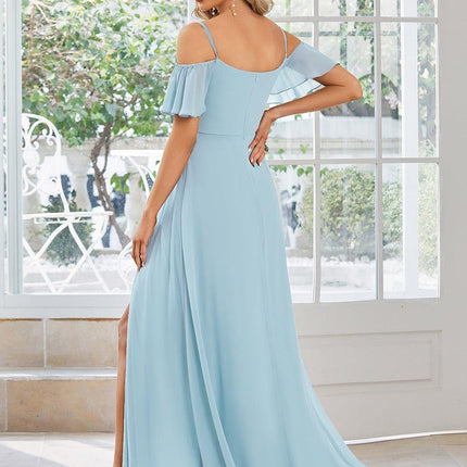 Saoirse | Cold-Shoulder Floor-Length Bridesmaid Dress