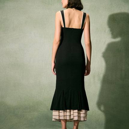 Sapphire | Fitted Sweetheart Neck Maxi Dress