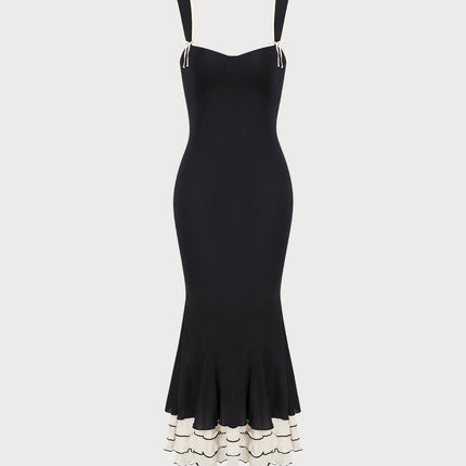 Sapphire | Fitted Sweetheart Neck Maxi Dress