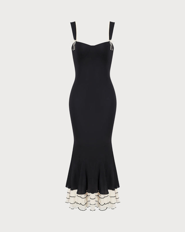 Sapphire | Fitted Sweetheart Neck Maxi Dress