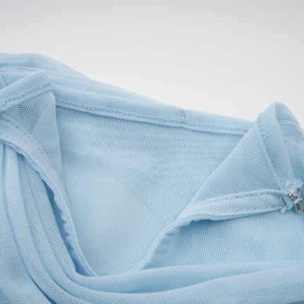 Shea | Asymmetrical Pleated Wedding Guest Maxi Dress