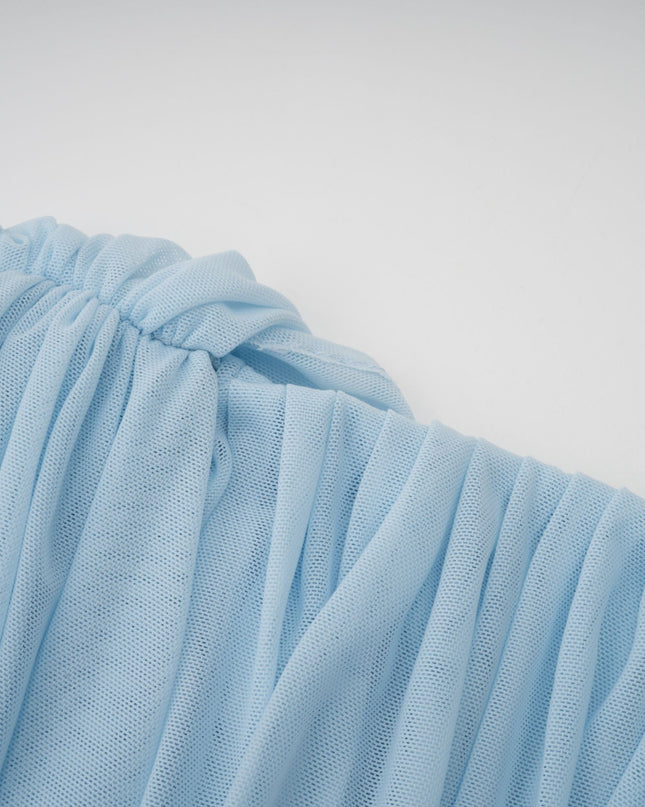 Shea | Asymmetrical Pleated Wedding Guest Maxi Dress