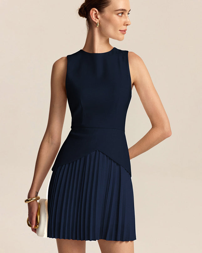 Simone | Pleated Hem Mini Dress