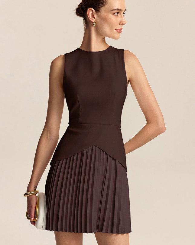 Simone | Pleated Hem Mini Dress