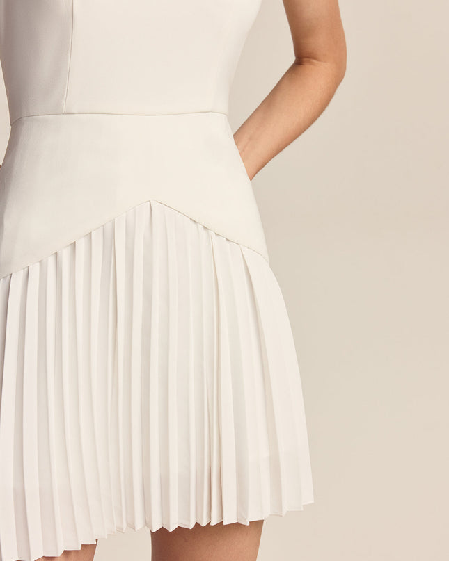 Simone | Pleated Hem Mini Dress