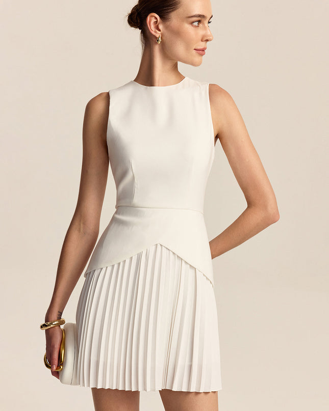 Simone | Pleated Hem Mini Dress