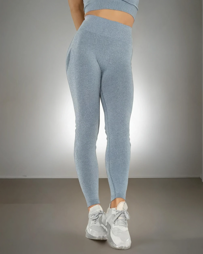 Apex | Seamless Leggings – Sleek Support Meets Everyday Style - Light Slate Gray